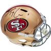Image 1 : Trey Lance Autographed San Francisco 49ers Gold Full Size Replica Speed Helmet (Beckett BAS )