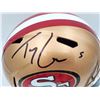 Image 2 : Trey Lance Autographed San Francisco 49ers Gold Full Size Replica Speed Helmet (Beckett BAS )