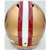 Image 3 : Trey Lance Autographed San Francisco 49ers Gold Full Size Replica Speed Helmet (Beckett BAS )