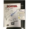 Image 2 : MULTI-SIGNED DEADPOOL 8X10 FRAMED SCRIPT COVER (RA COA)