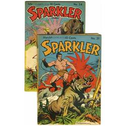 Sparkler Comics #31 and 34 Group (United