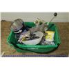 Image 1 : Tub Of Shop Items: Nuts/bolts, Hydraulic Control, etc.
