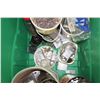 Image 4 : Tub Of Shop Items: Nuts/bolts, Hydraulic Control, etc.
