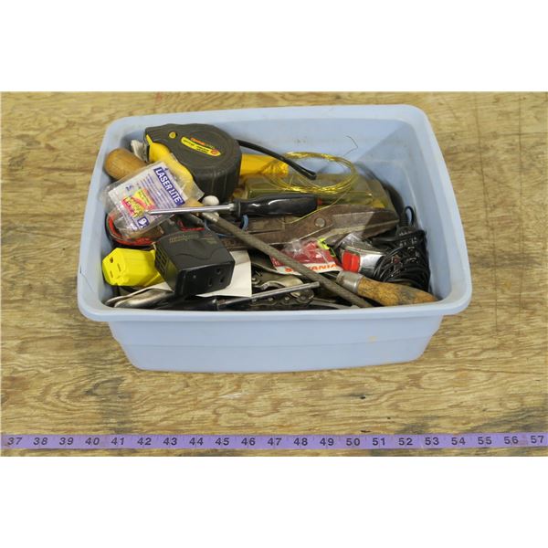 Tub of Misc Shop Supplies