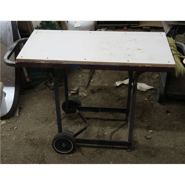 Wheeled Work Table 32"×18"×49"