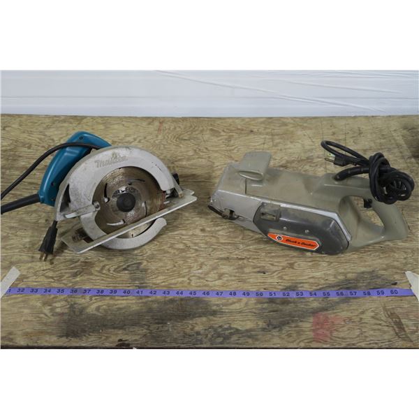 Makita Saw & B&D Belt Sander