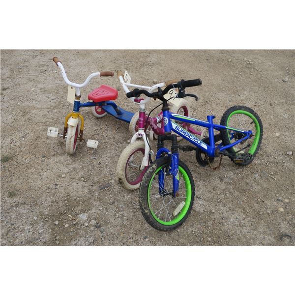 3 kids bicycles