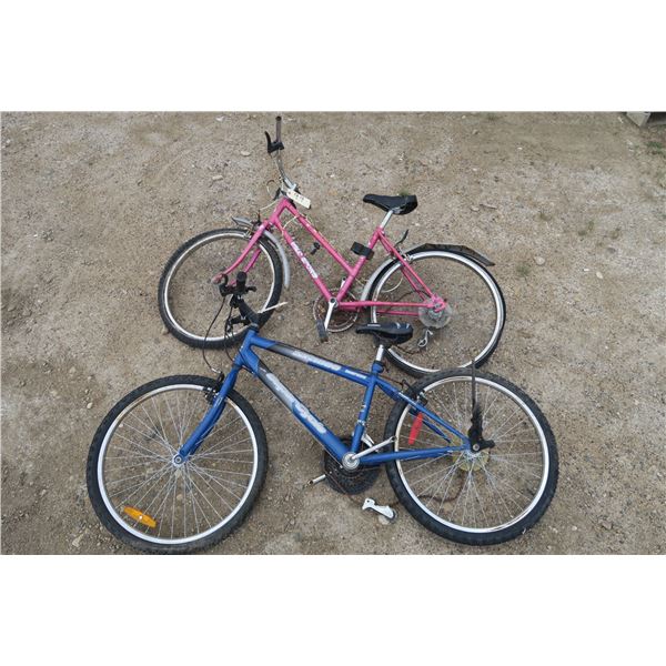 2 bicycles -1 women's, 1 men's