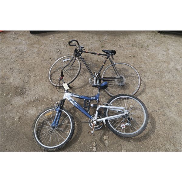 2 men's bicycles