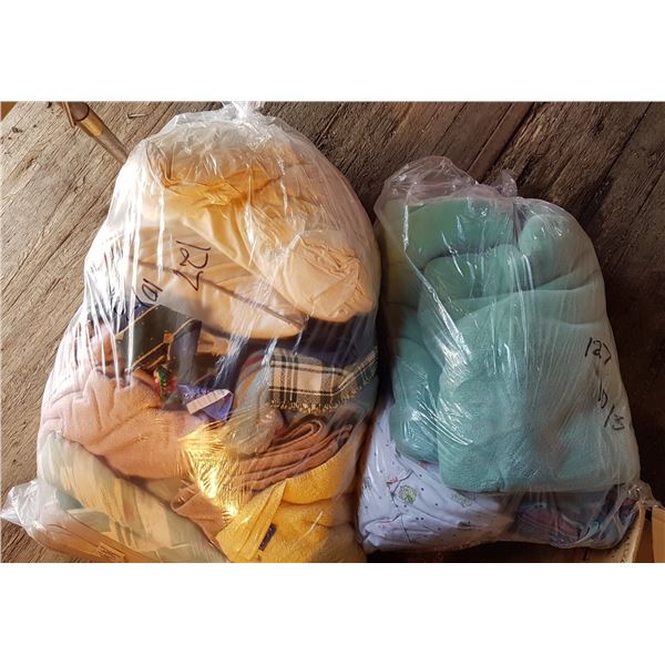 2 Bags Blankets / Towels Etc.