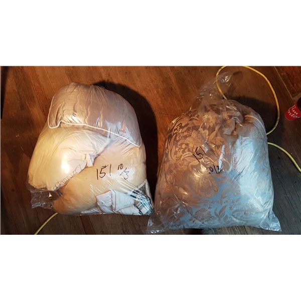 2 Bags Blankets / Pillows / Sheets Etc.