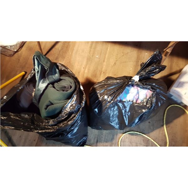 2 Bags Blankets / Linens / Curtains Etc.
