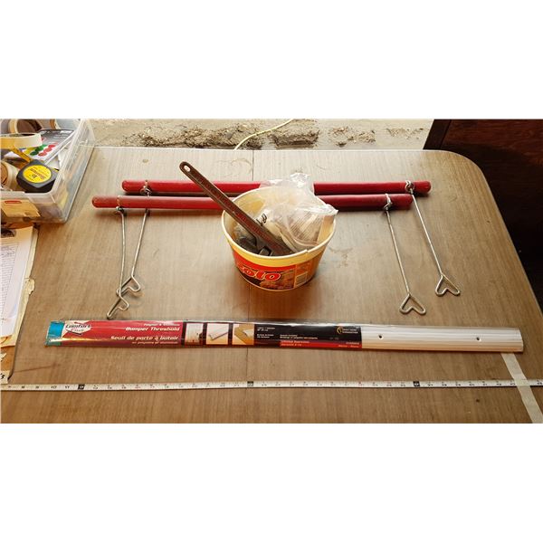 Pipe Wrench & Threshold & Misc. Items