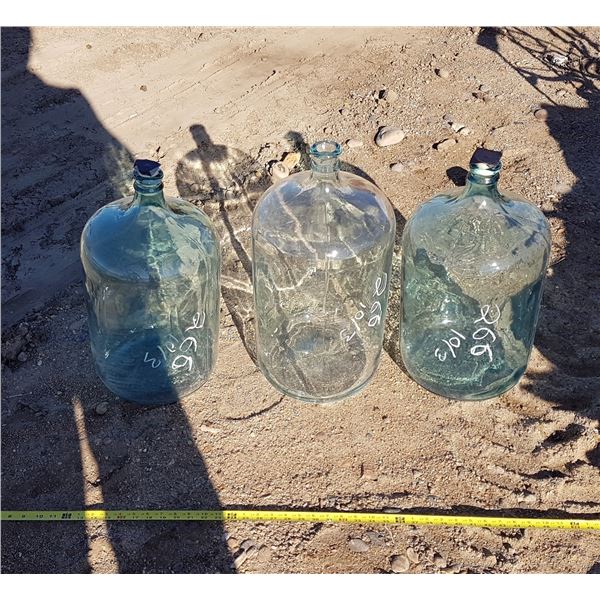 3 Glass Jugs