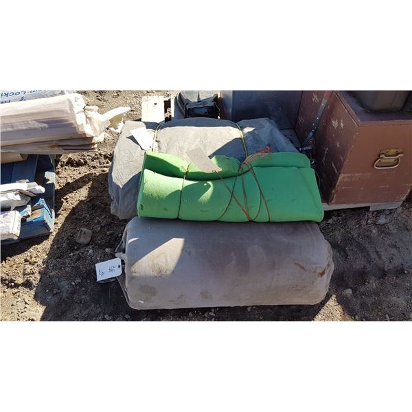 Heavy Tarp & 2 Rolls Foam