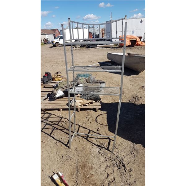 Metal Shelf 25 X 10 X 66 Inch