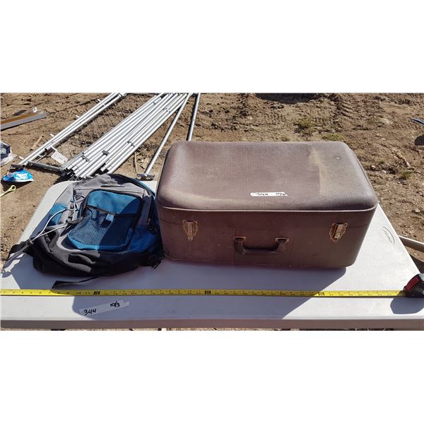 Vintage Suitcase & Backpack