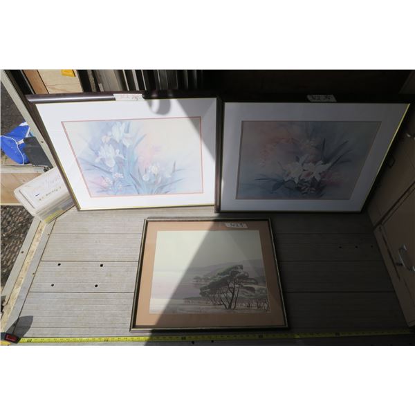 3 Wall Hangings Two 30X24 and One 25X21