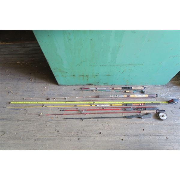 Lot of Fishing Rods, Some Complete