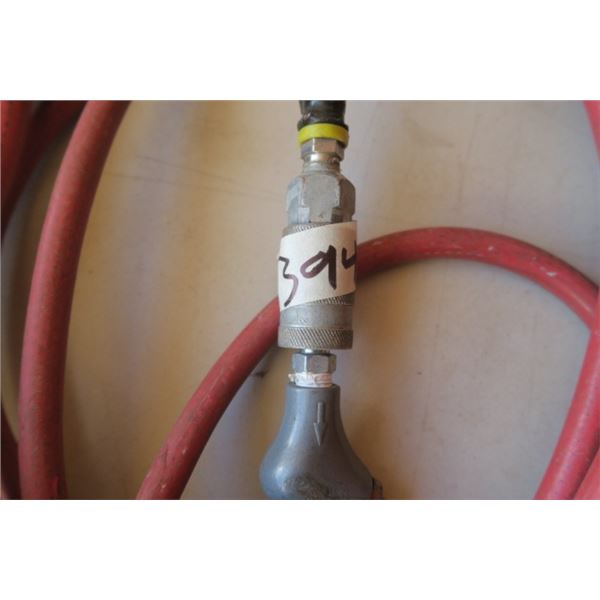 3 Sections of Air Compressor Hose 1 25 foot 2 smaller