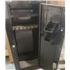 Image 3 : Tall black rifle gun cabinet safe. One lock works with key, one drilled out