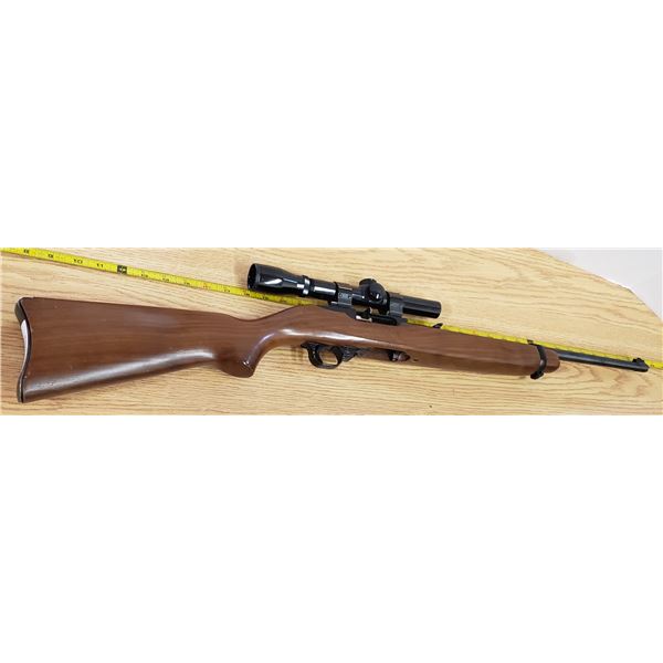 Ruger 22 Carbine Semi Auto , 22 Caliber with Bushnell 2.5x Banner scope site sight *PAL REQUIRED*
