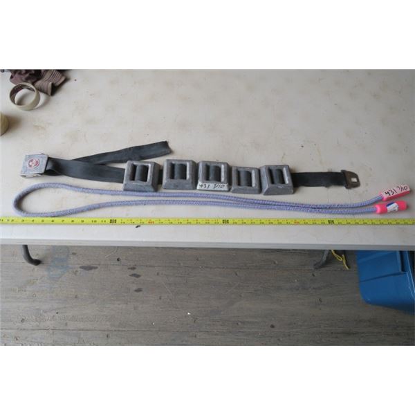 Weight Belt and Skipping Rope