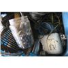 Image 3 : Rubbermaid Tote of Electrical, Trailer Lights, and Misc, Items