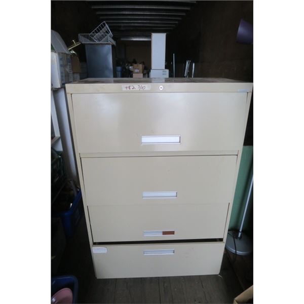 4 Door Sliding Filing Cabinet 18X36X53
