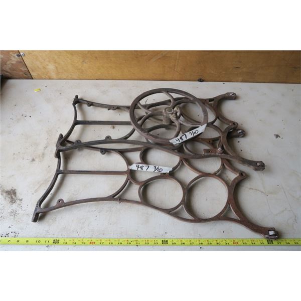 2 Cast Iron Sewing Machine Legs