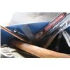 Image 3 : Rubbermaid of Misc. Items including Saw, Tire Irons, Windshield Wipers