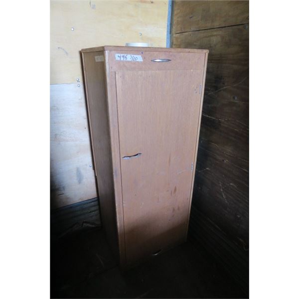 Wooden Cabinet With 2 Hydrocel Tanks 16.5 X  22.5 X 55.5