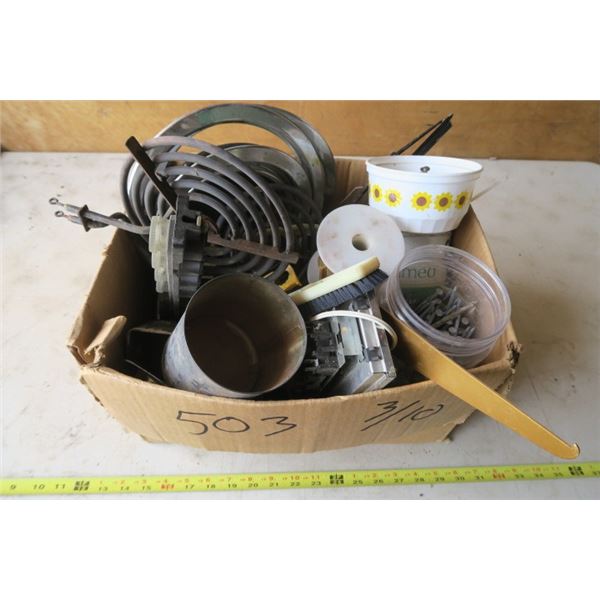 Misc. Items Including Stove Elements, Brass Drawer Pulls and More!