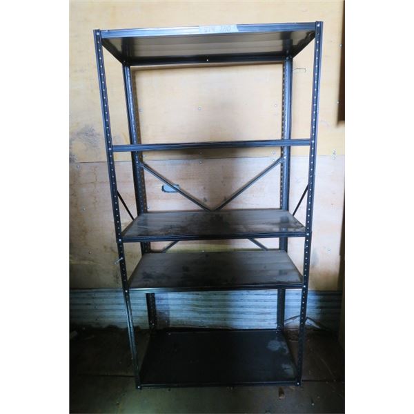 Large Black Aluminum Shelf 36X17.5 X 69.75