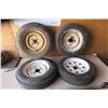 Image 1 : 4 Trailer Tires on Rim