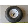 Image 2 : 1 Trailer Tire on Rim, Good Condition, Holding Air