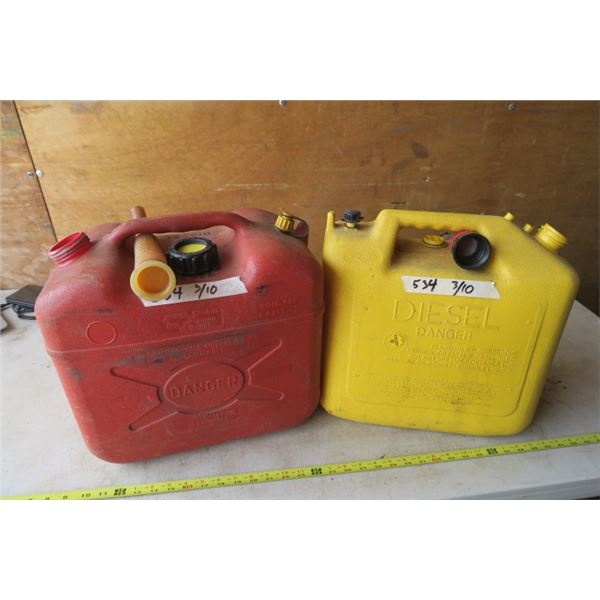 2 5Gal. Deisel Fuel Cans