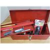 Image 1 : red tool box with some unique tools inside