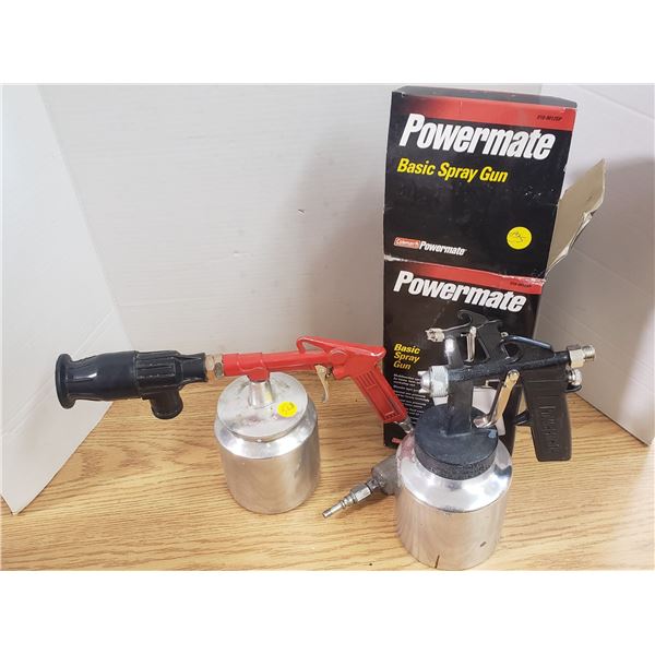 2 basic spray guns power mate