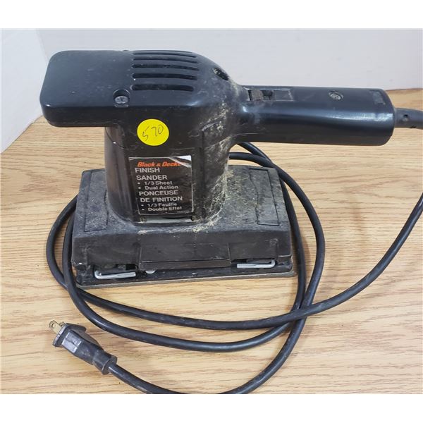 finish sander, black and decker electric