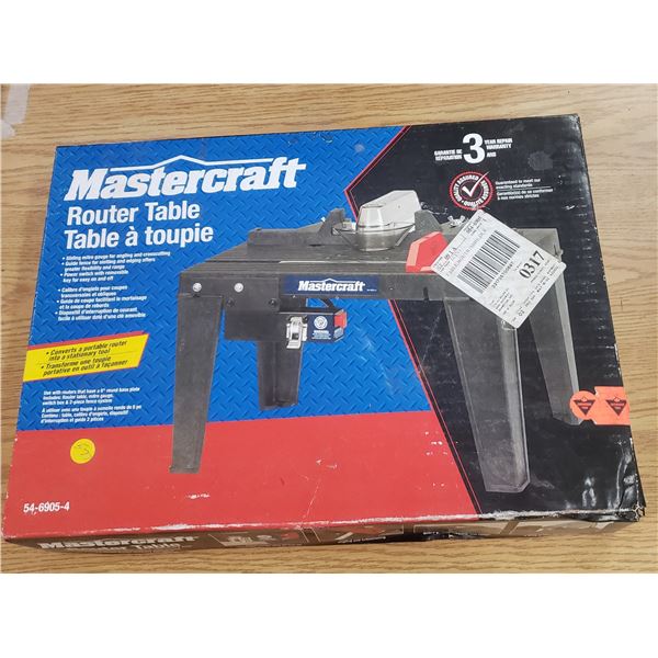 new Mastercraft router table  still sealed