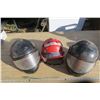 Image 1 : 2 Sled Helmets 1 One Baseball Helmet