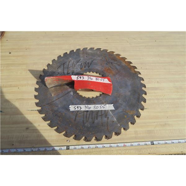 Sawmill Blade and Firemans Axe Head