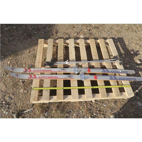 Pair of Skis With Poles