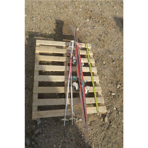 Pair of Skis With Poles