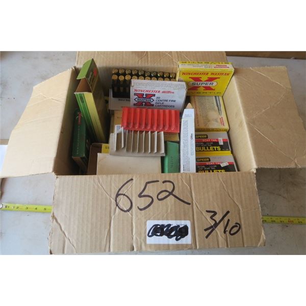 Box of Empty Shells 7MM, .308, .270 etc