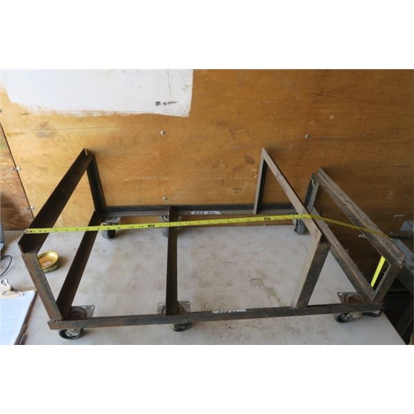 Wheeled Angle Iron Tool Box Cart