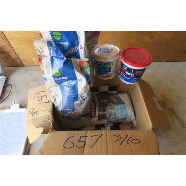 Tile Adhesive and Grout, Wall Texture and Spackle