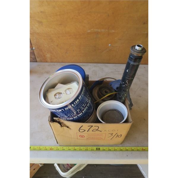 Box of Misc. Items Including Switch Plates & Electrical Covers