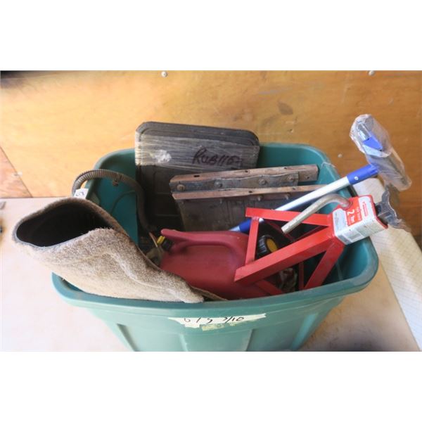 Rubbermaid of Misc. Items.  Jack Stand Mudflaps Squeegee & More